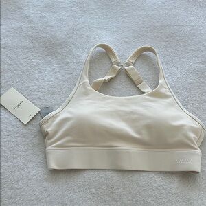 Cream Sports Bra